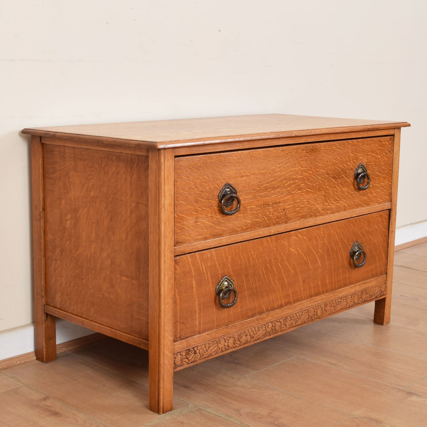 Low Oak Chest of Drawers