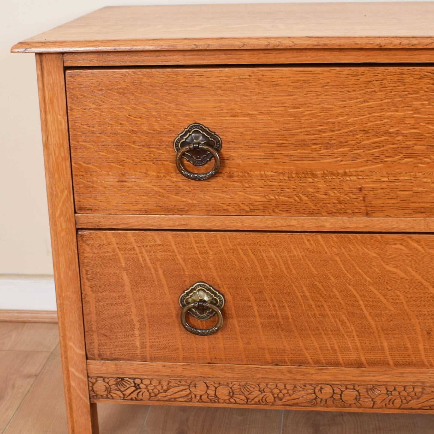 Low Oak Chest of Drawers