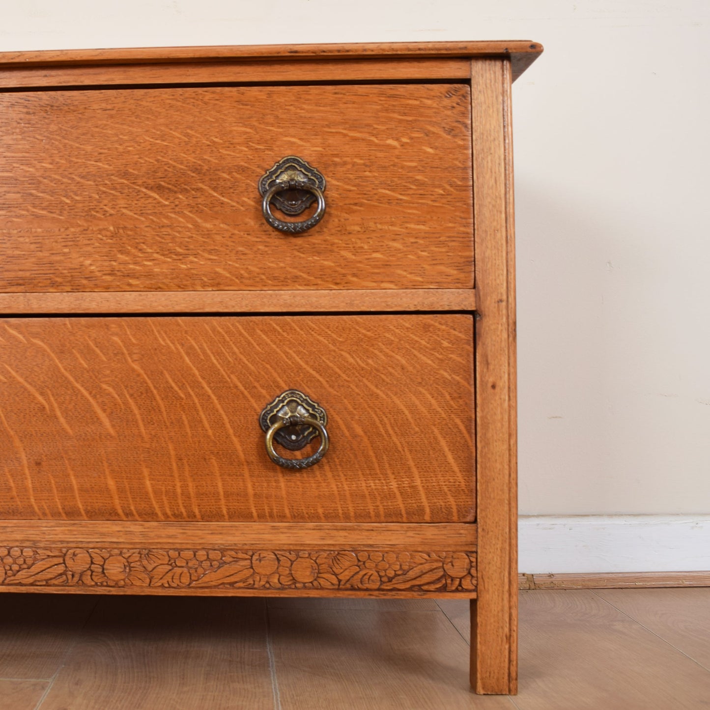 Low Oak Chest of Drawers