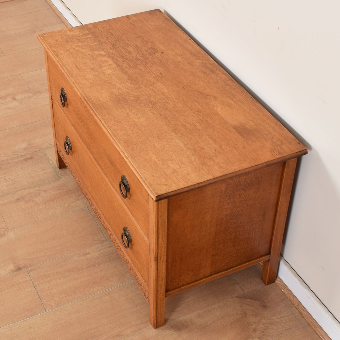 Low Oak Chest of Drawers