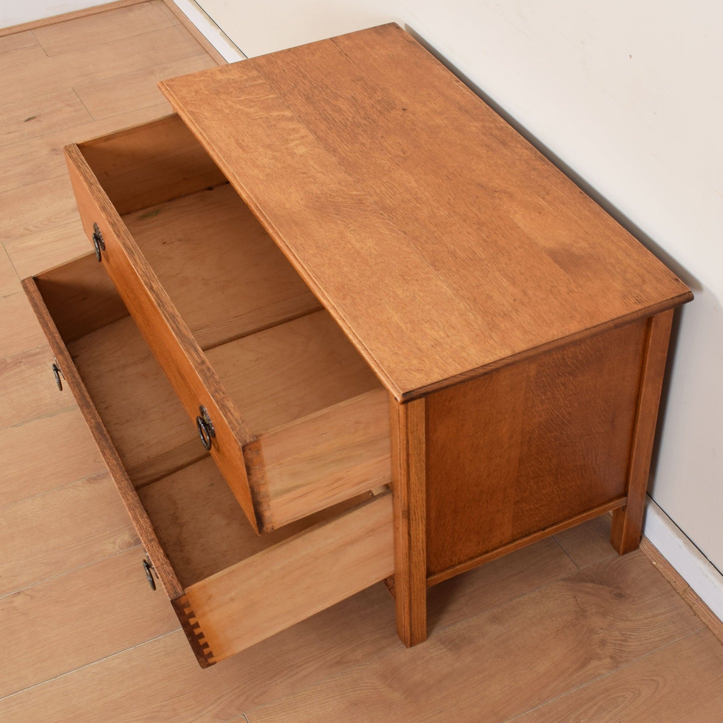 Low Oak Chest of Drawers