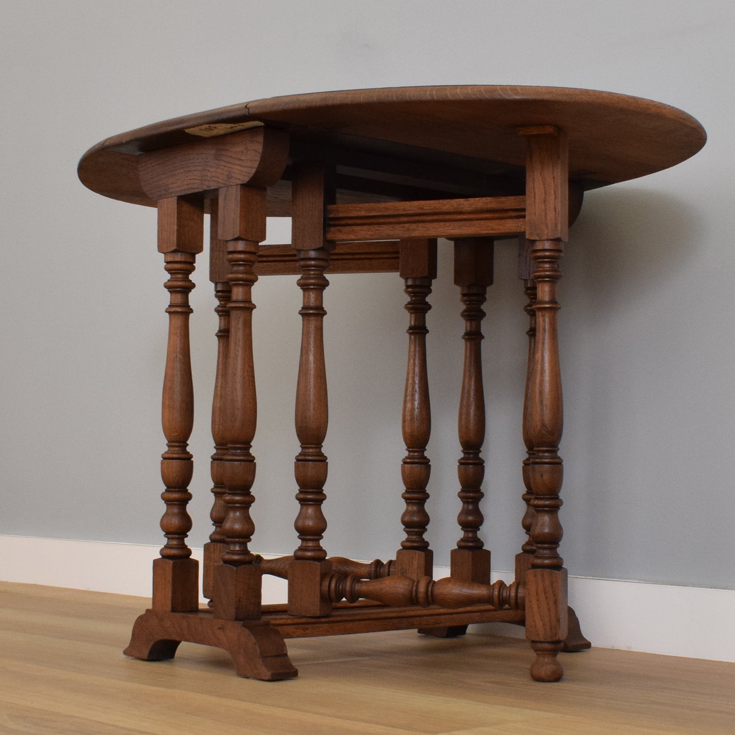 Carved Drop-Leaf Table