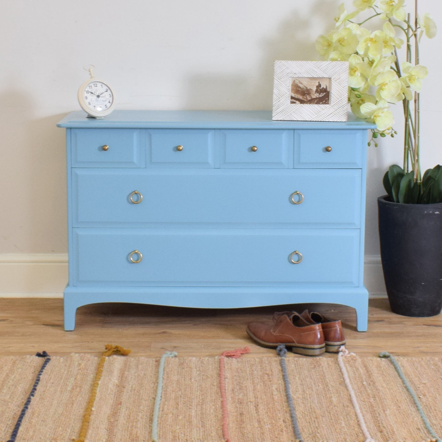 Painted Stag Chest Of Drawers