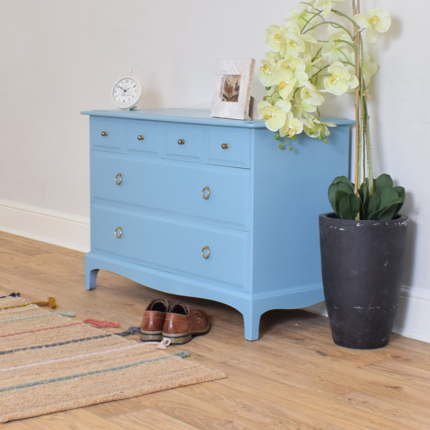 Painted Stag Chest Of Drawers