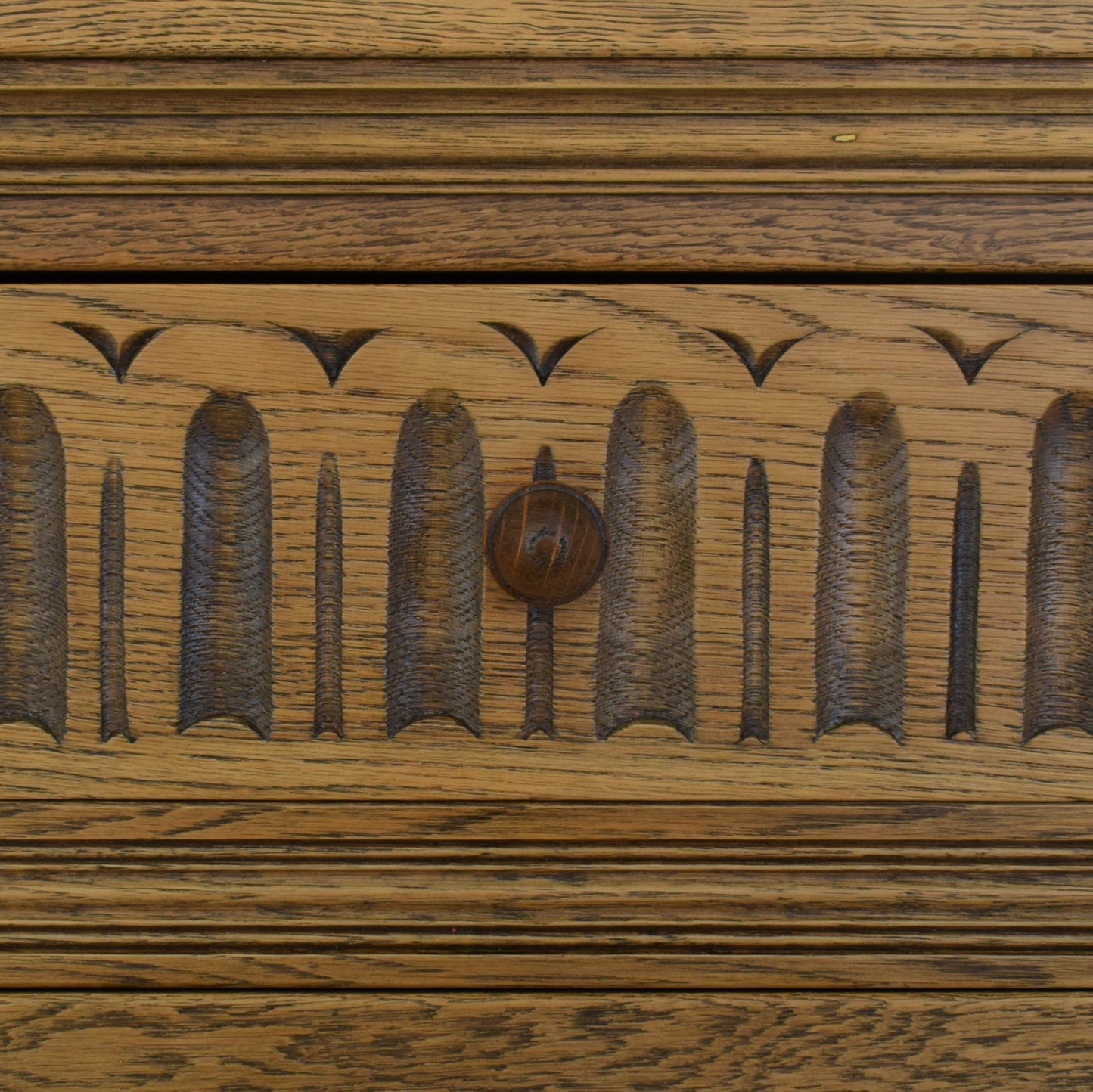 Carved Oak Sideboard