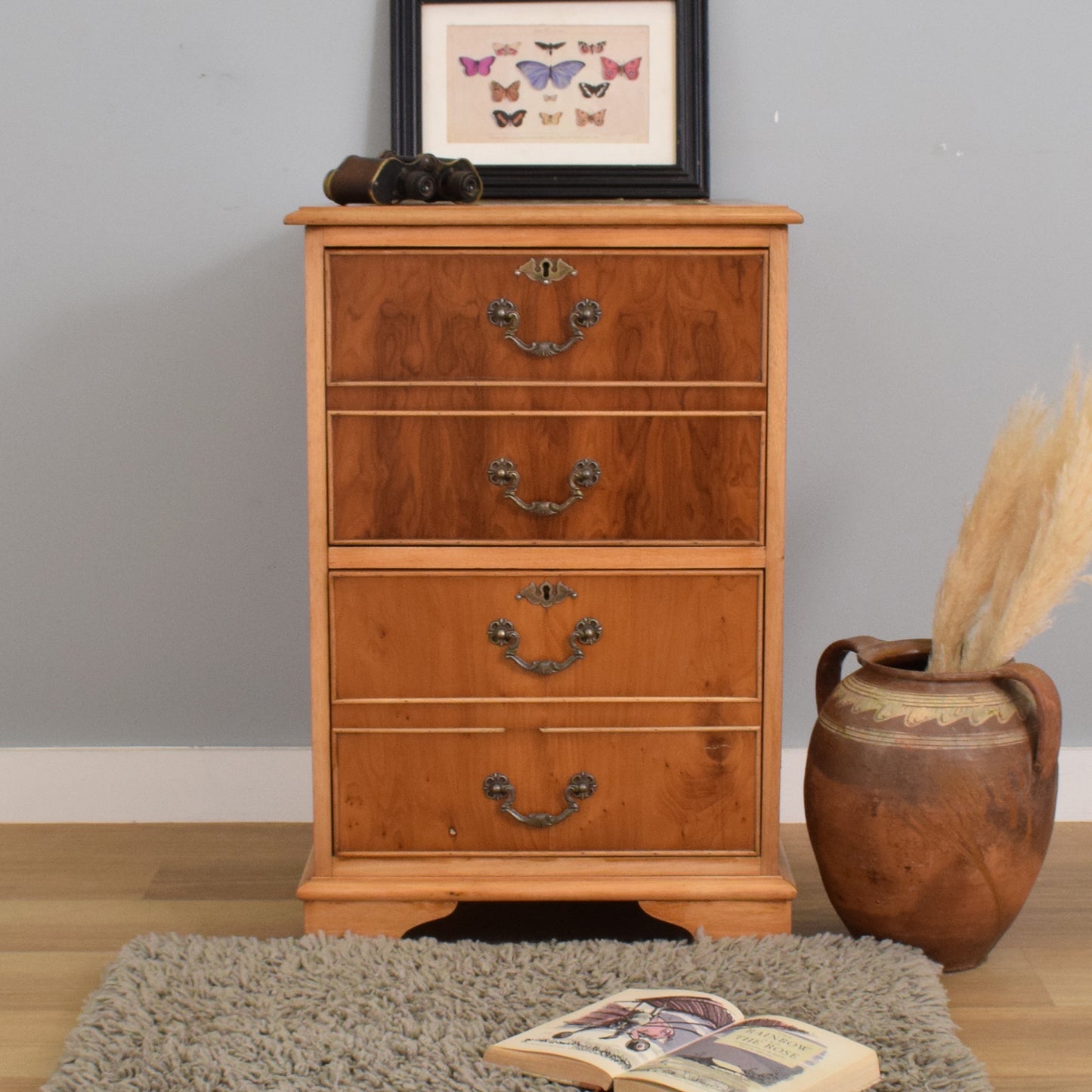 Leather Top Filing Drawers