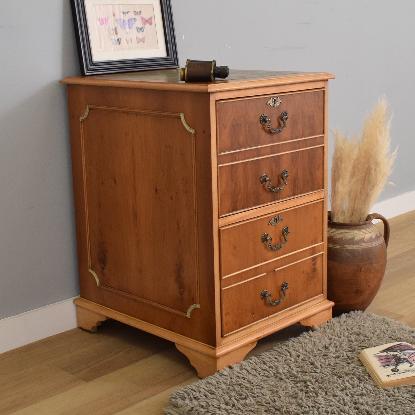 Leather Top Filing Drawers