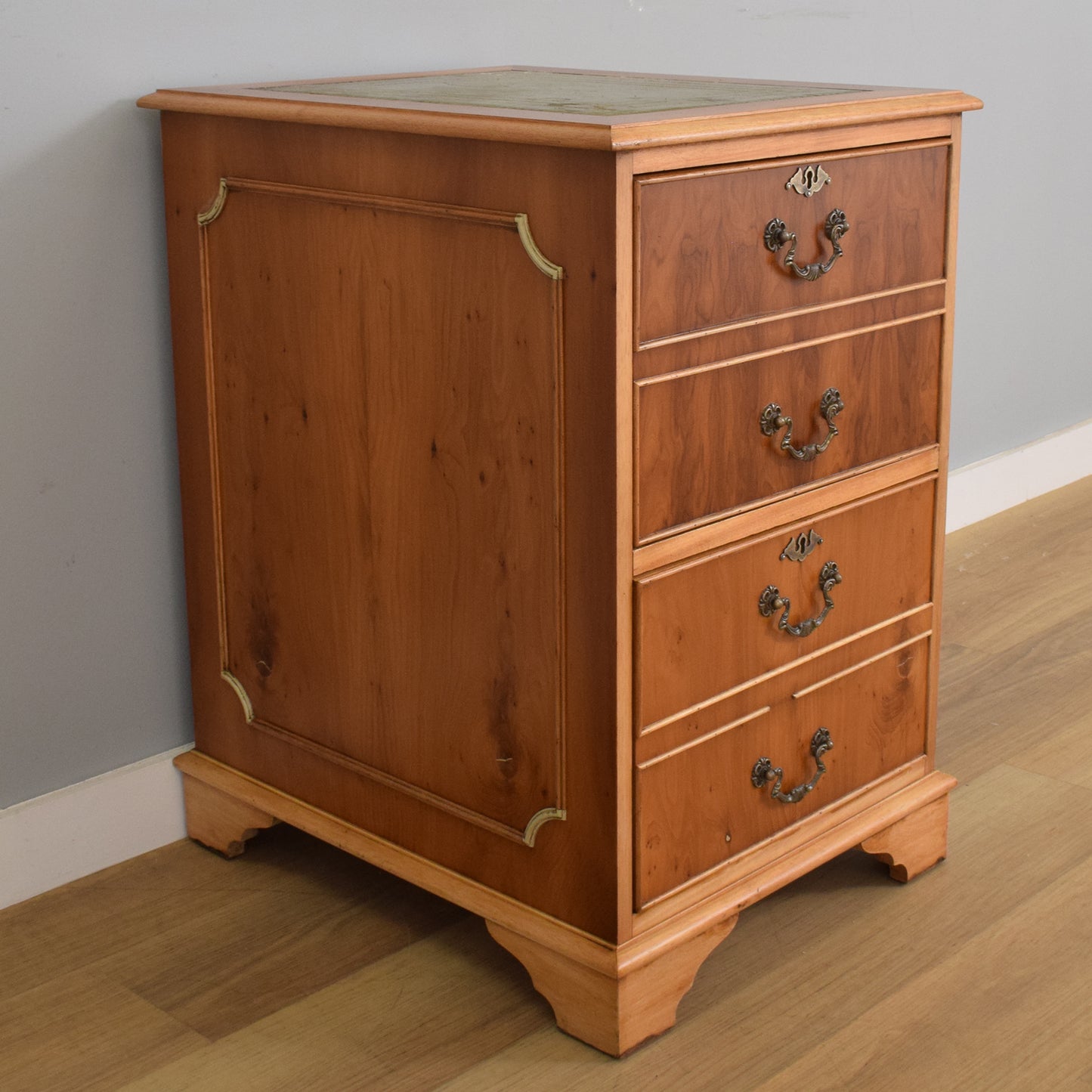 Leather Top Filing Drawers