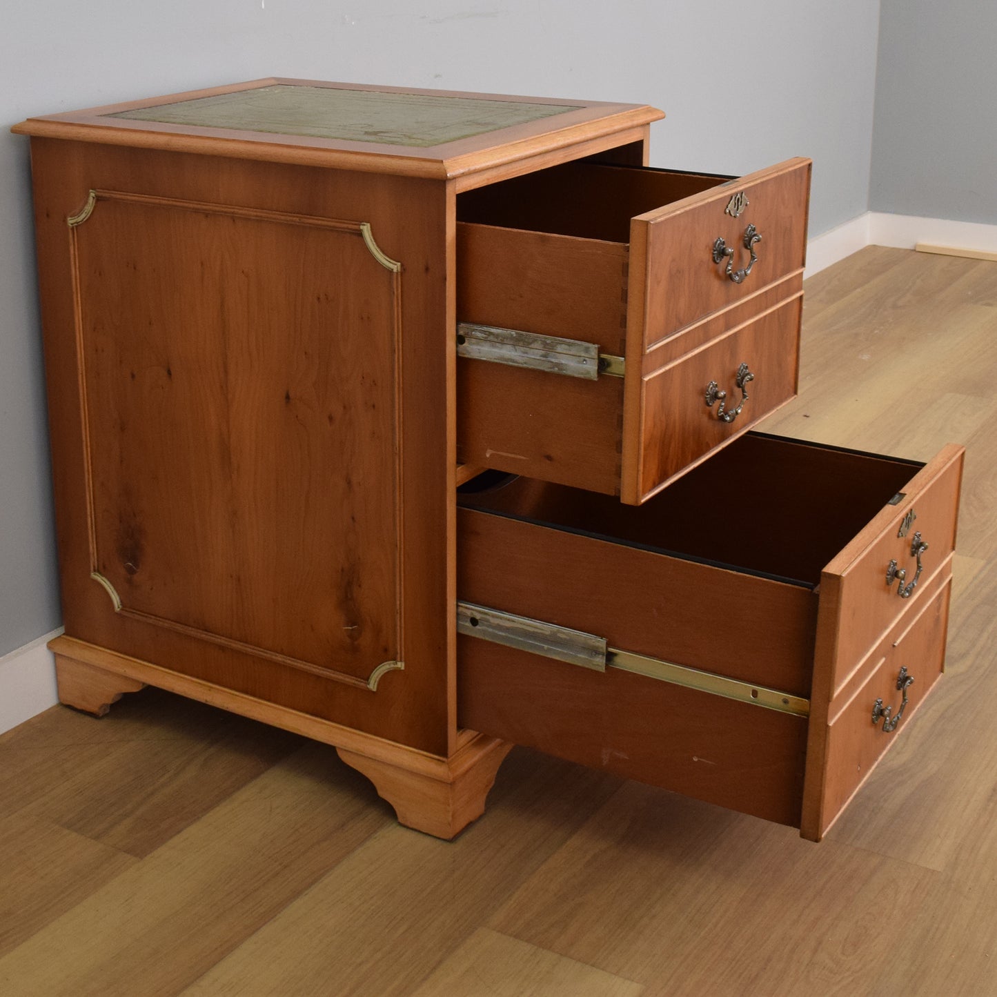 Leather Top Filing Drawers