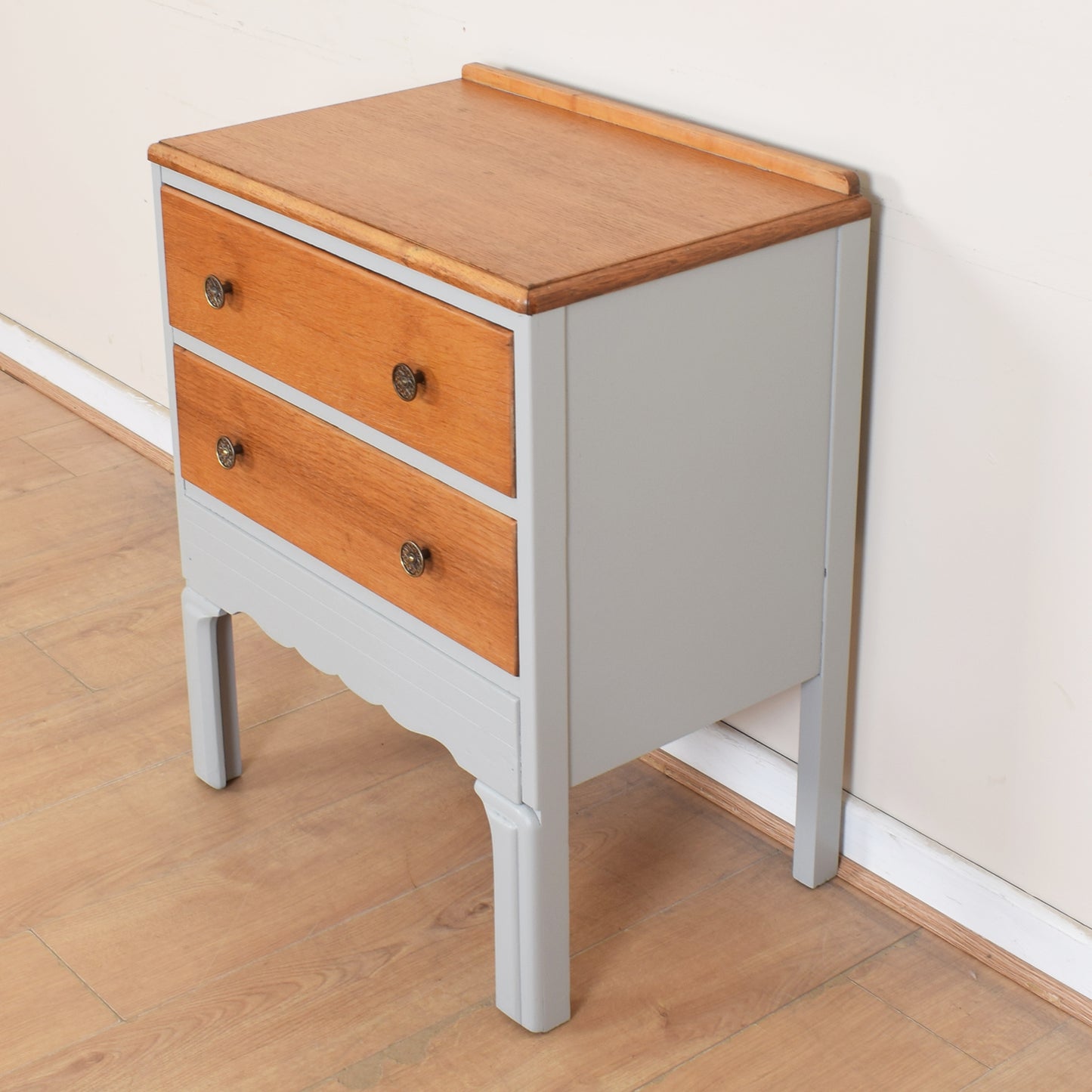 Two Drawer Painted Chest of Drawers