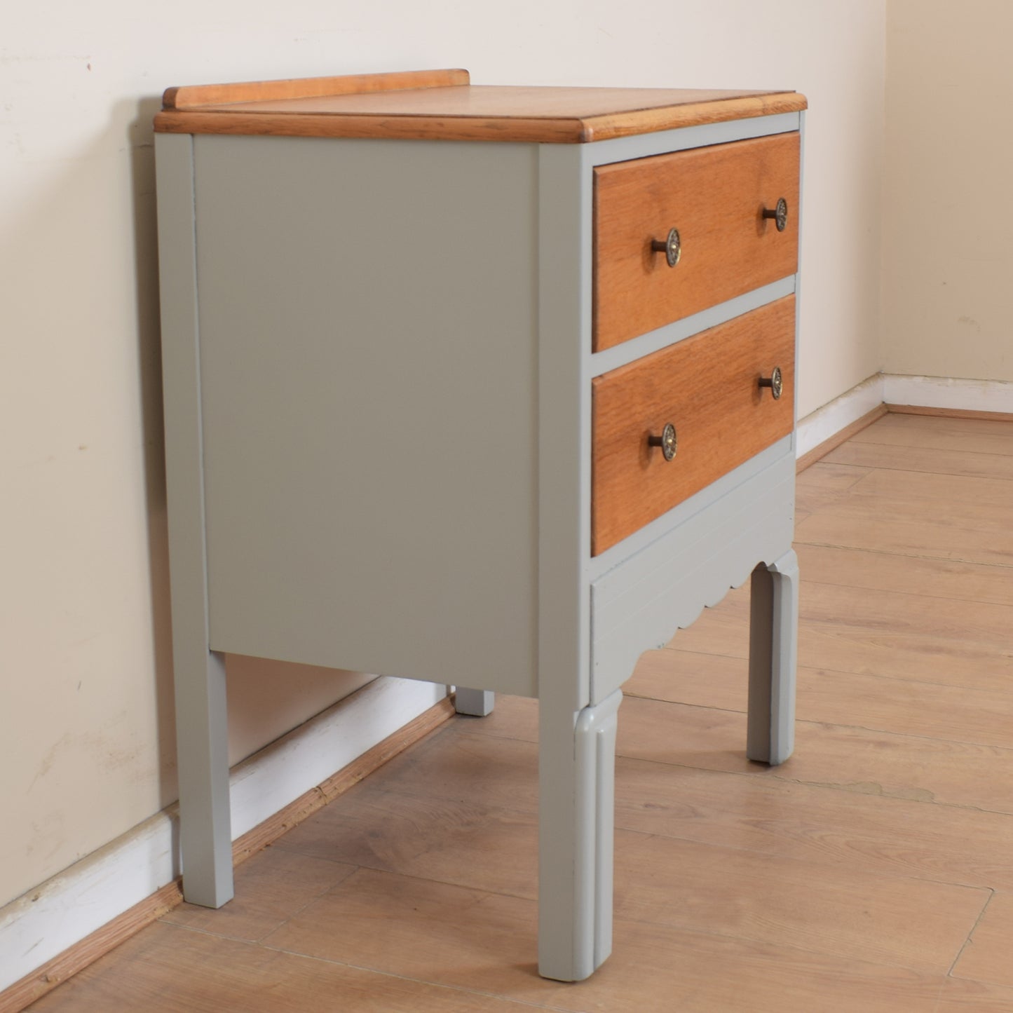 Two Drawer Painted Chest of Drawers
