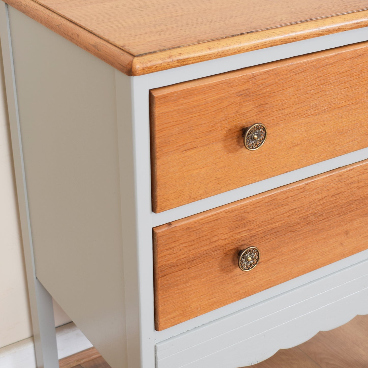 Two Drawer Painted Chest of Drawers