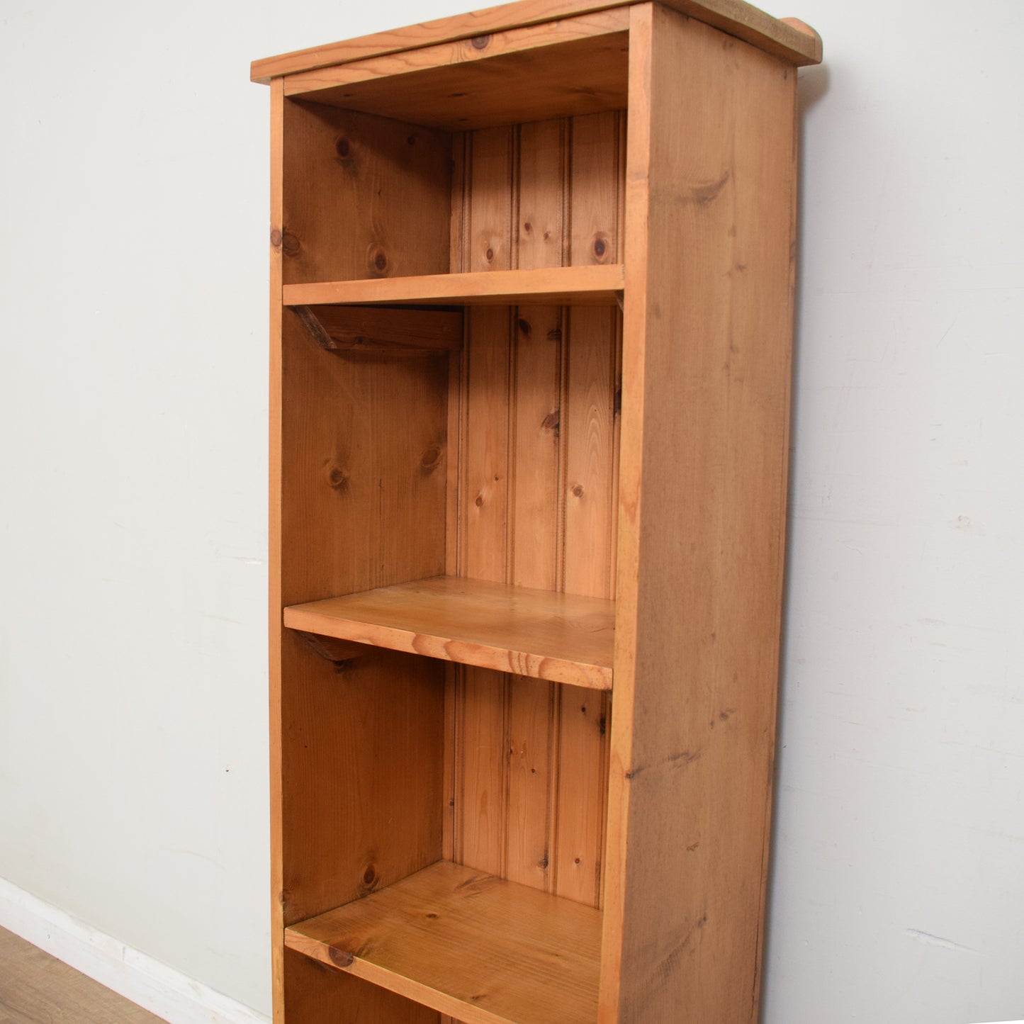 Slim Pine Bookcase