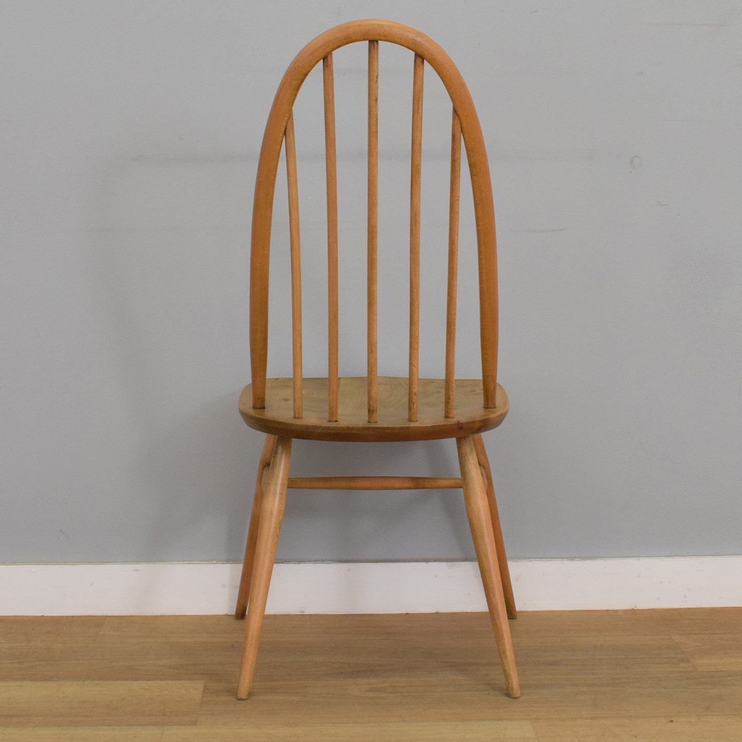 Ercol Trestle Table and Six Windsor Chairs