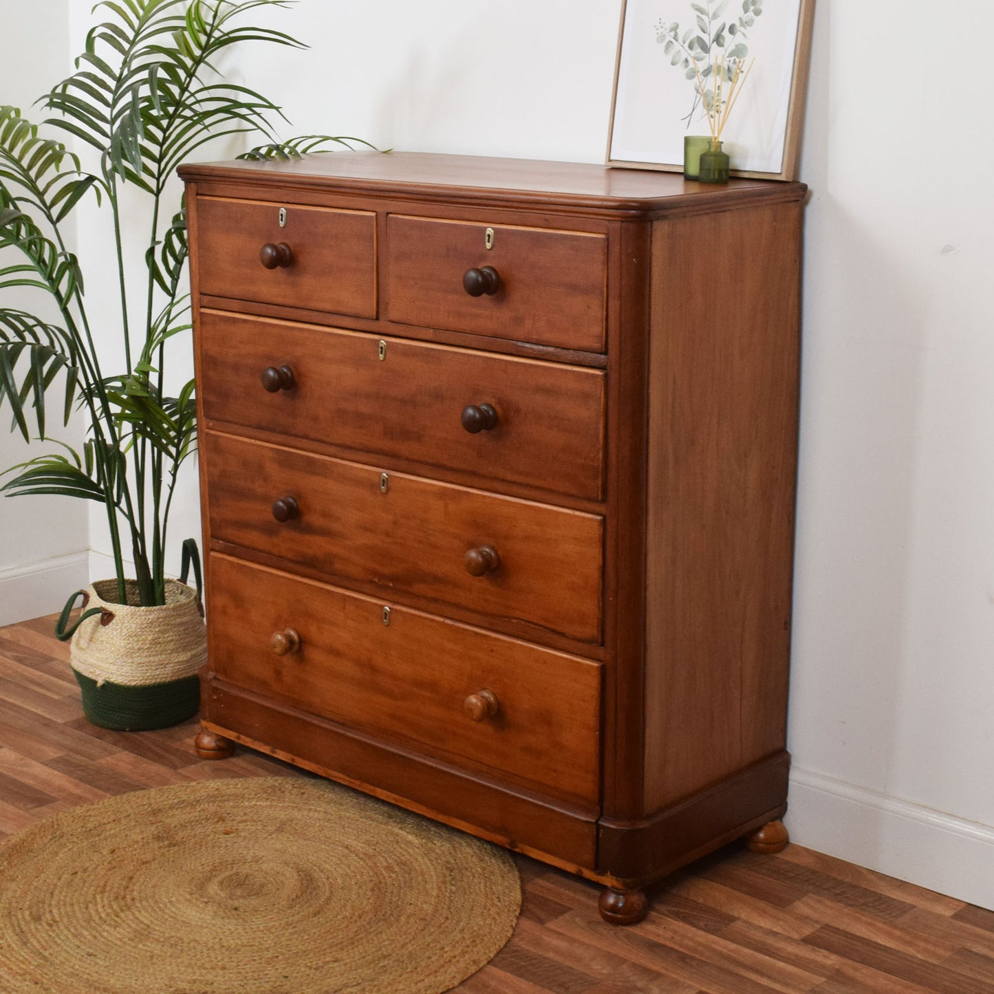 Rustic Mahogany Chest of Drawers