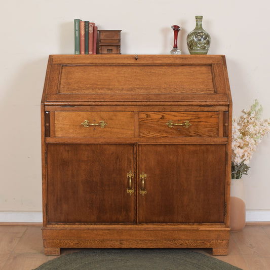 Solid Oak Bureau