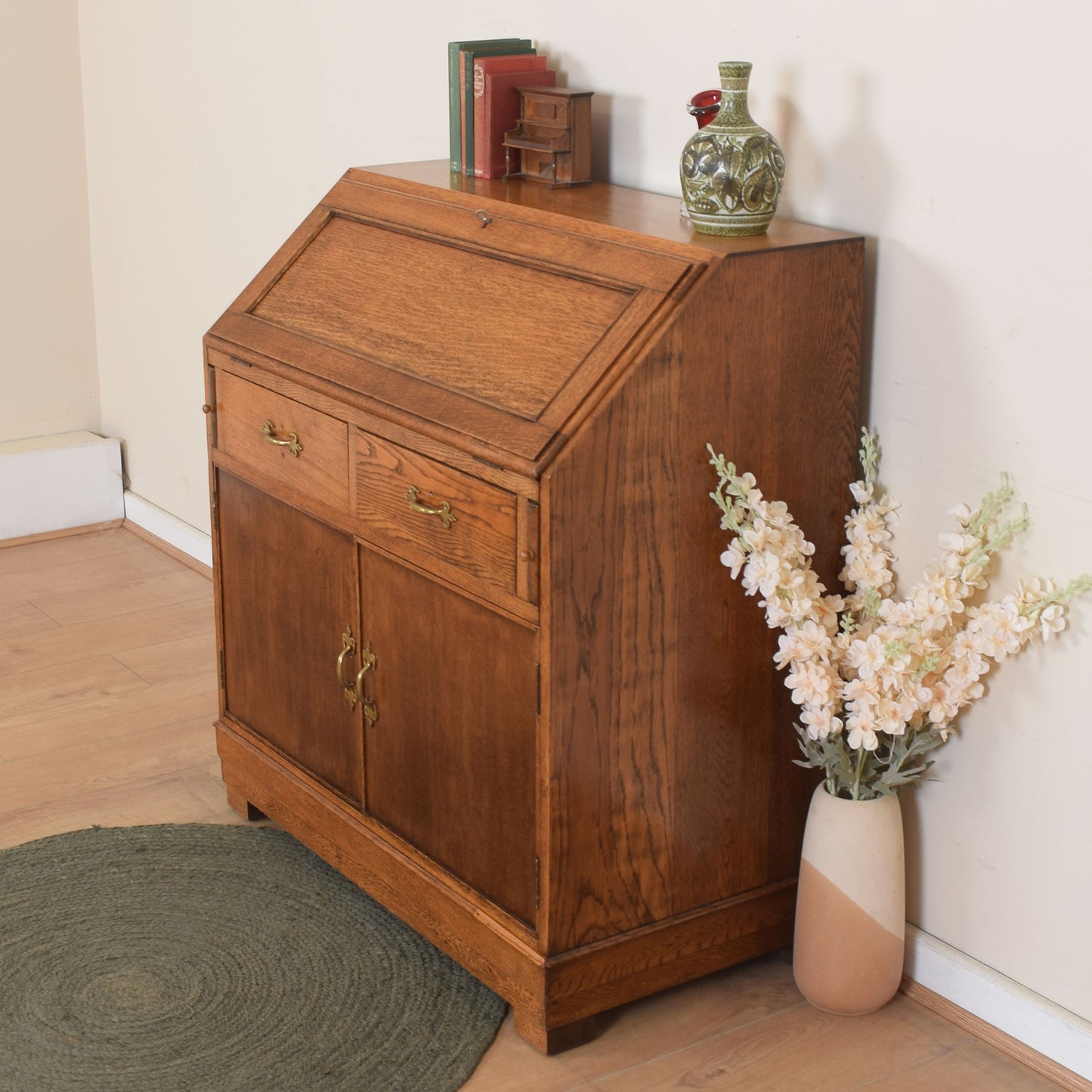 Solid Oak Bureau