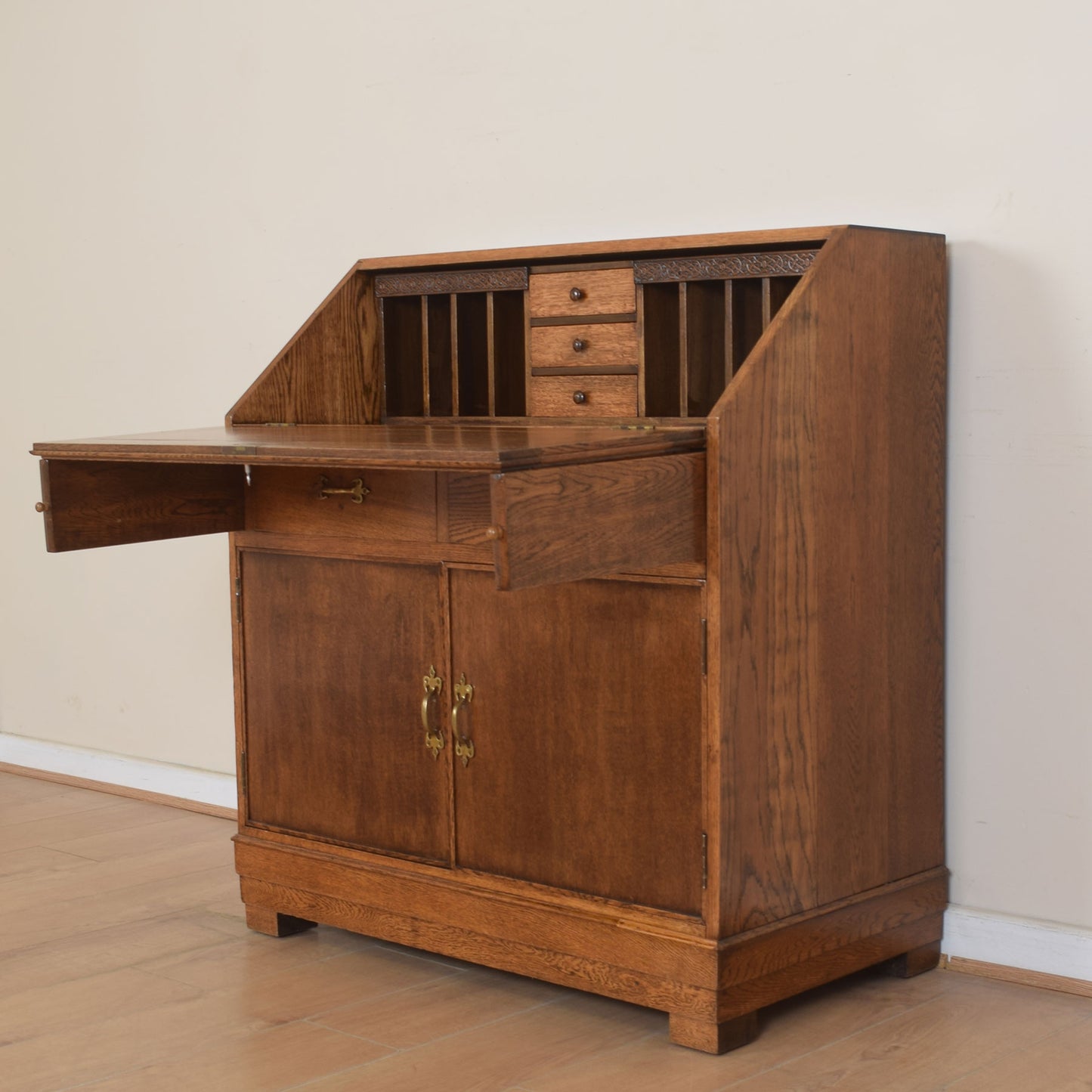 Solid Oak Bureau