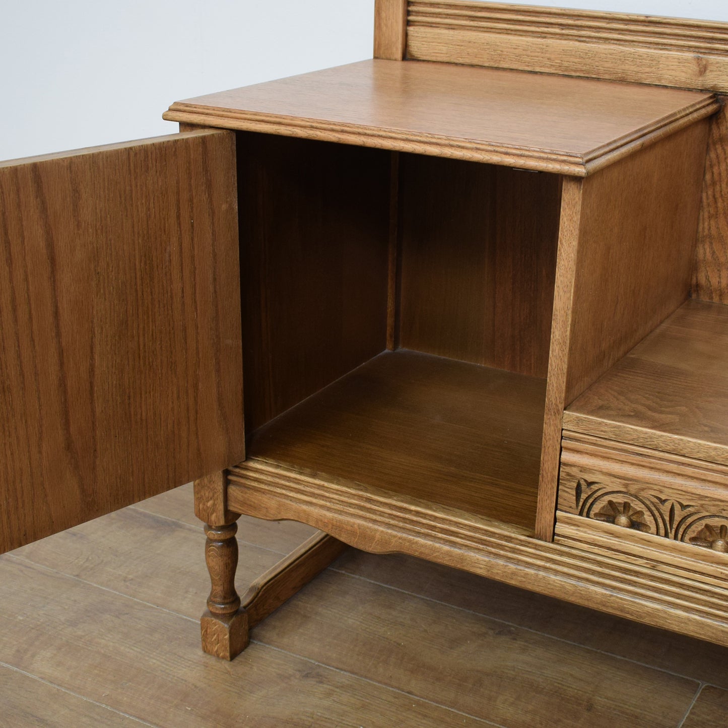 Oak Telephone Seat