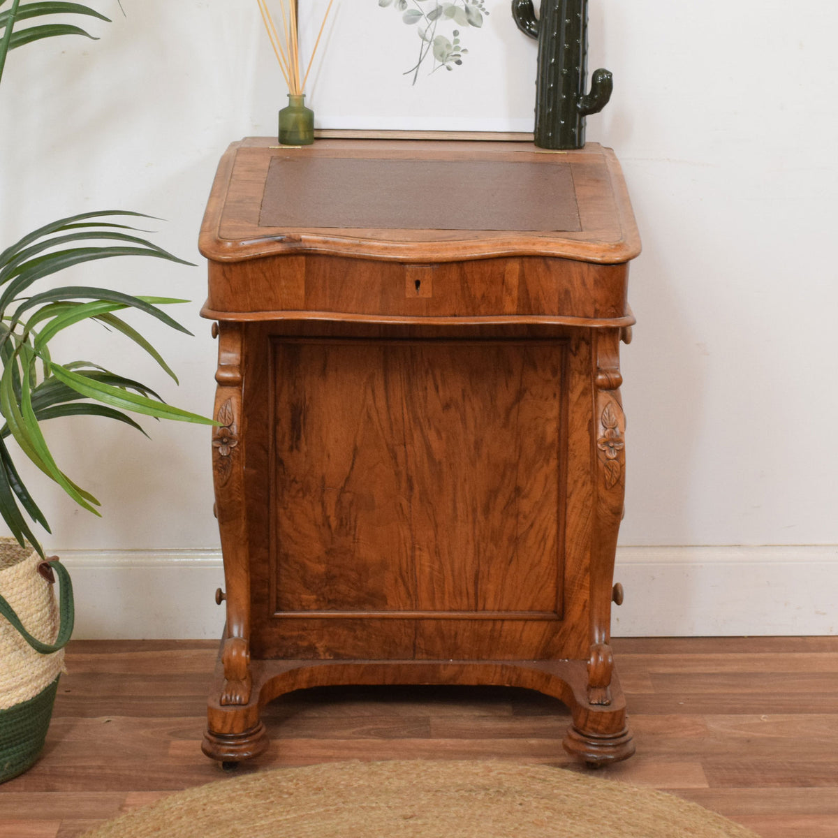 Carved Davenport Desk