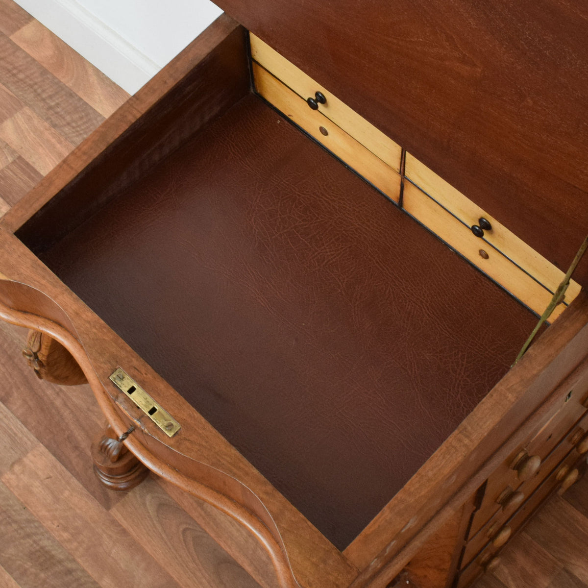 Carved Davenport Desk