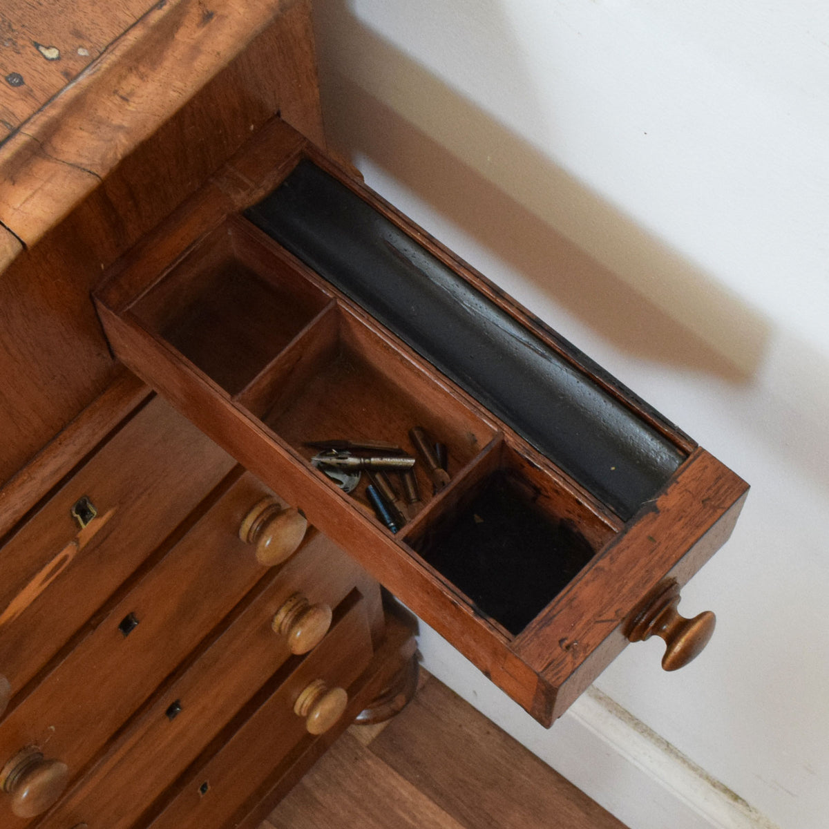 Carved Davenport Desk