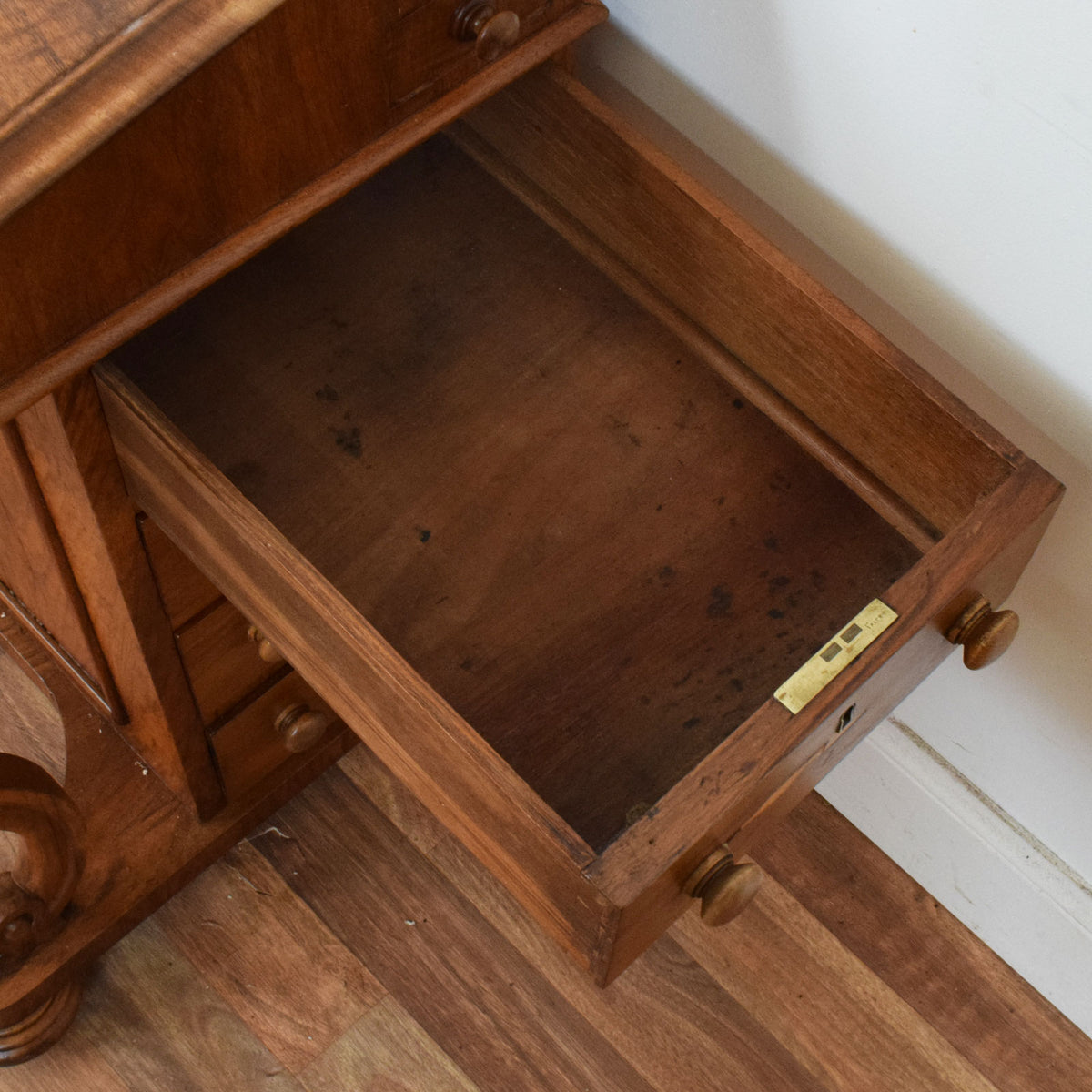 Carved Davenport Desk