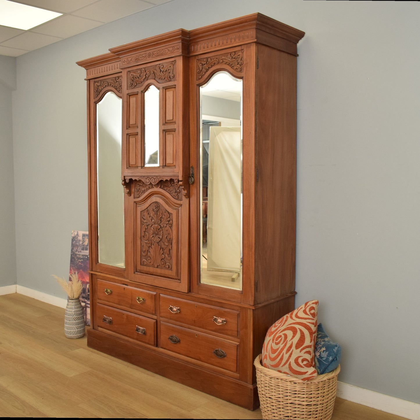 Large Mahogany Wardrobe