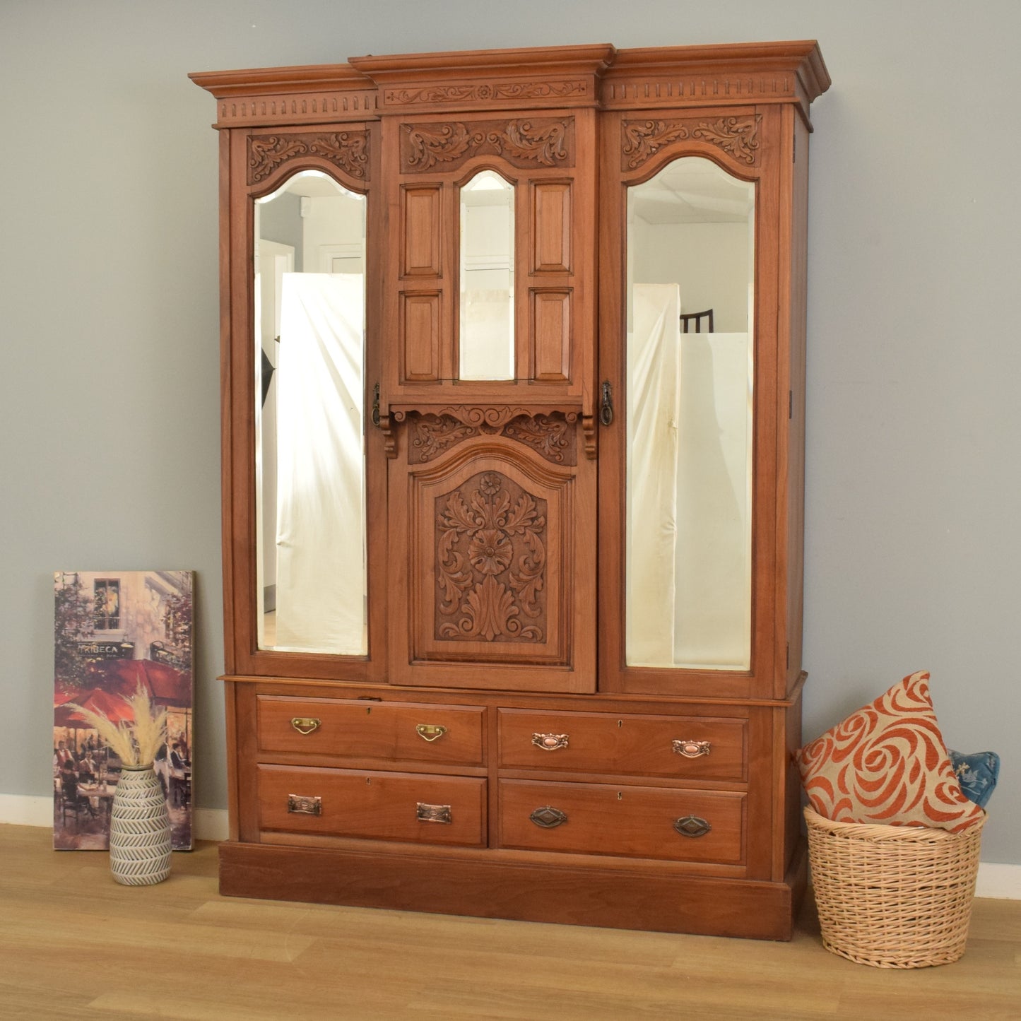 Large Mahogany Wardrobe