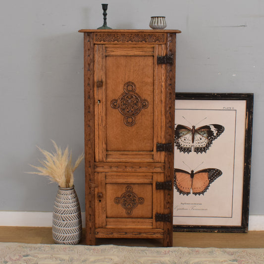 Carved Oak Cabinet