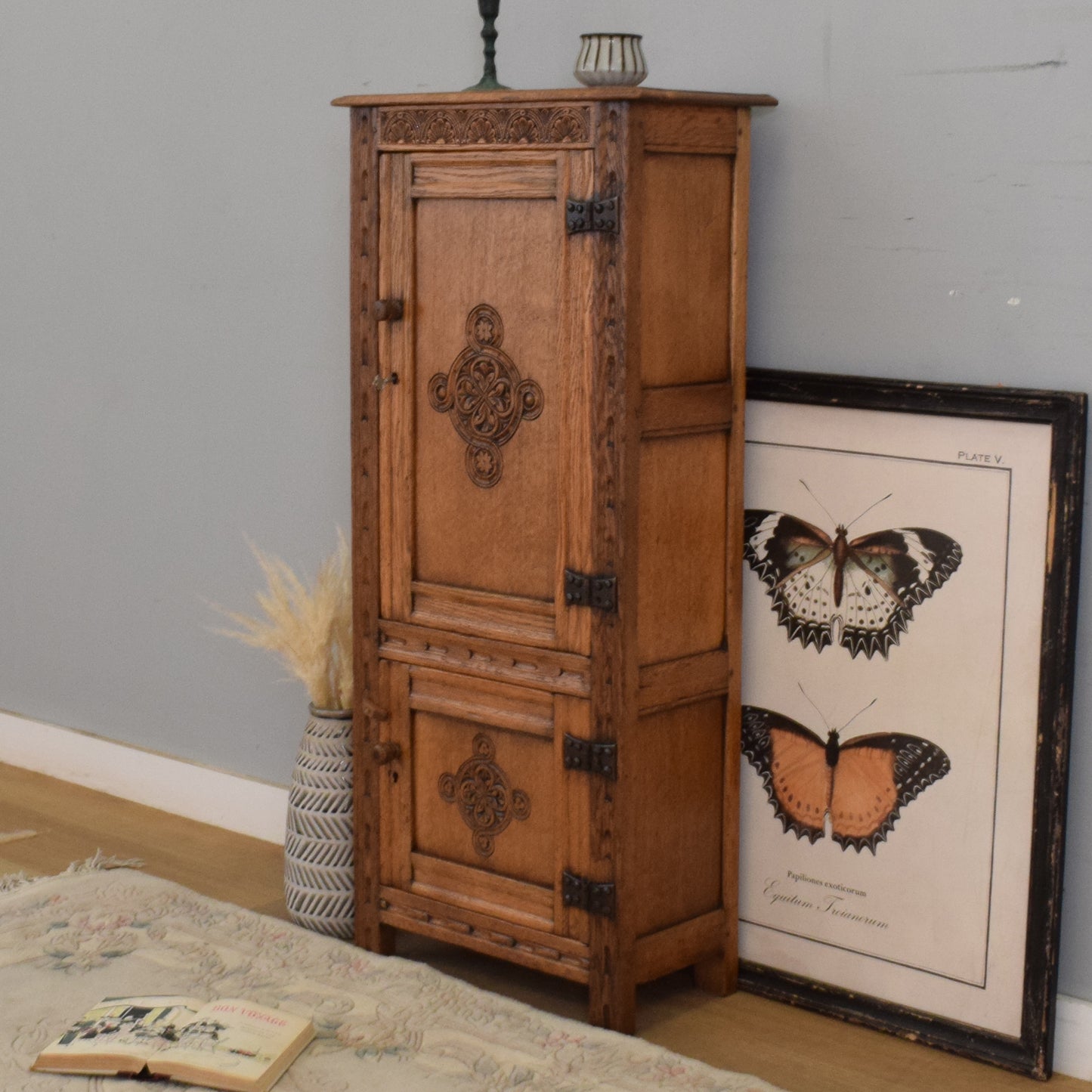 Carved Oak Cabinet