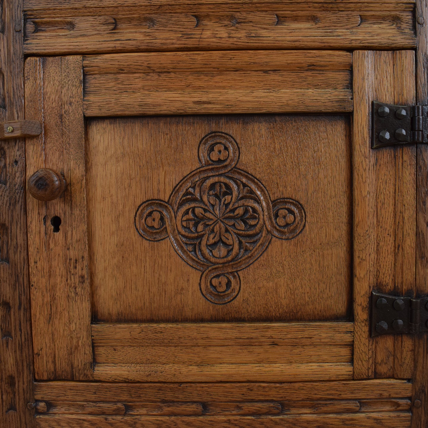 Carved Oak Cabinet