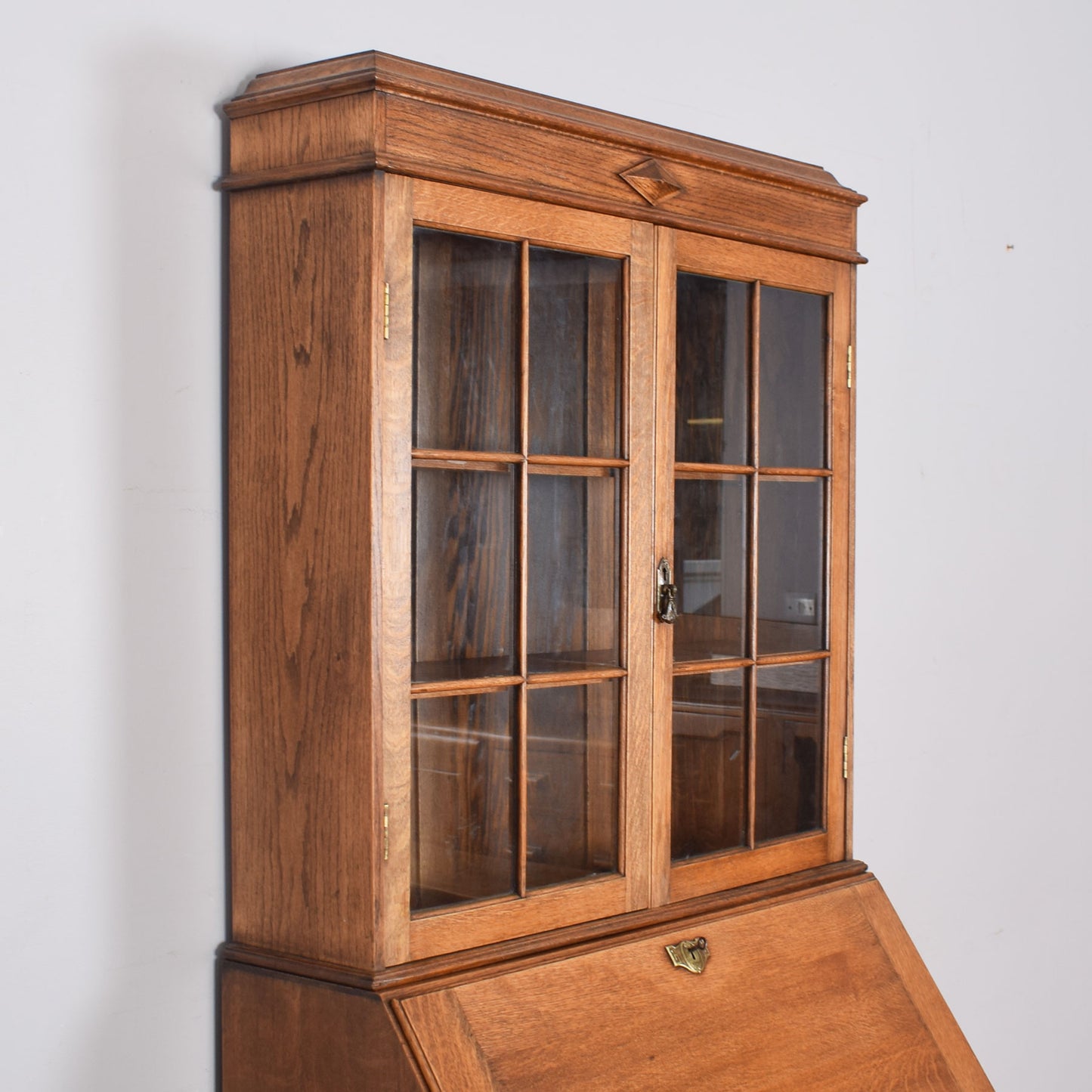 Glazed Bureau Bookcase