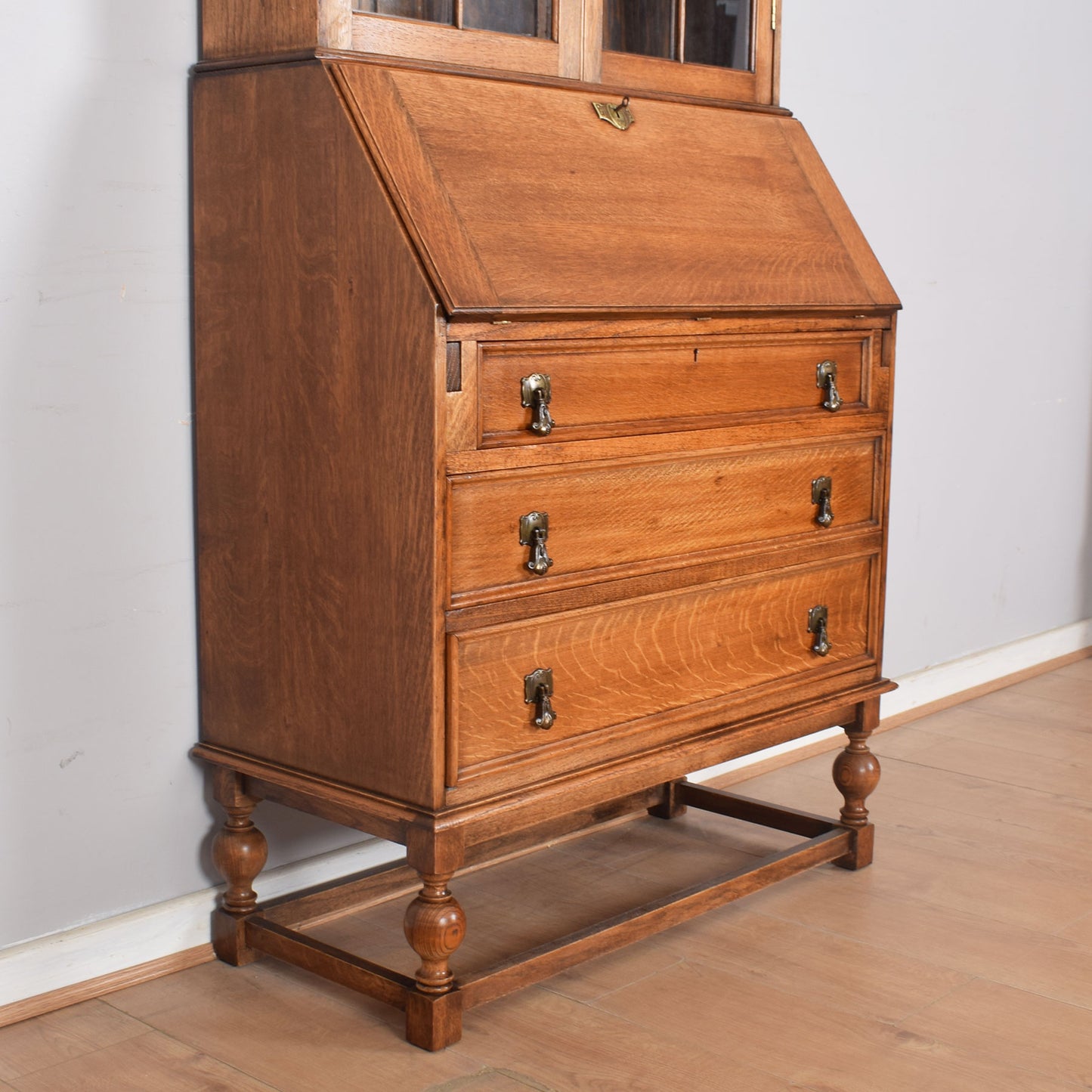 Glazed Bureau Bookcase