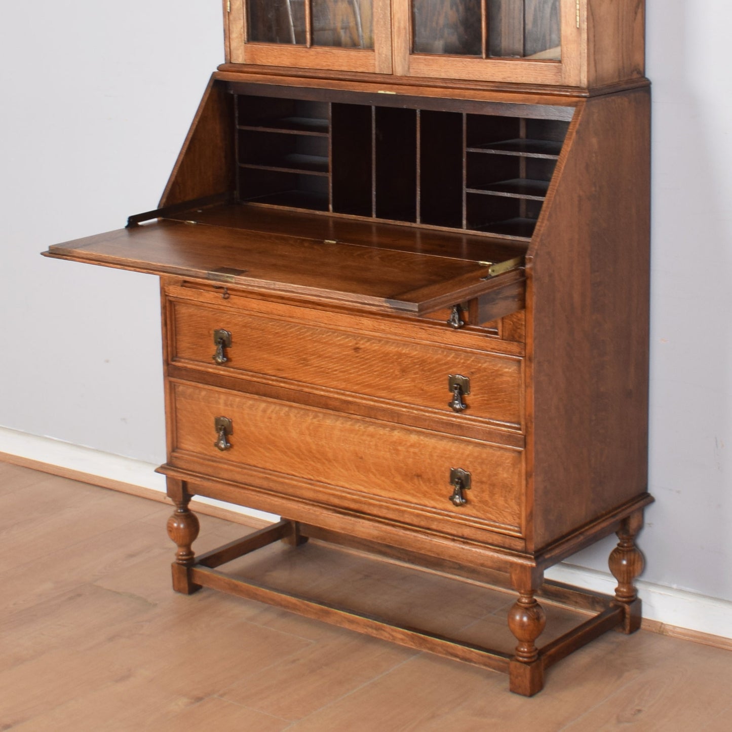 Glazed Bureau Bookcase