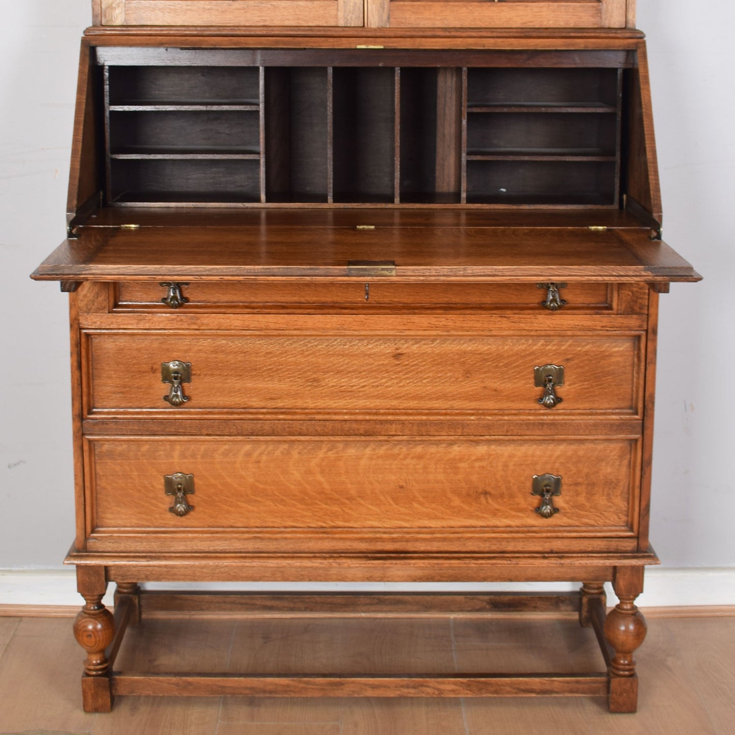 Glazed Bureau Bookcase