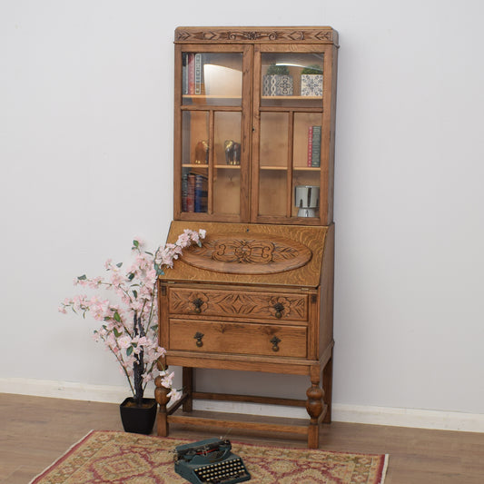 Restored Oak Bureau Bookcase