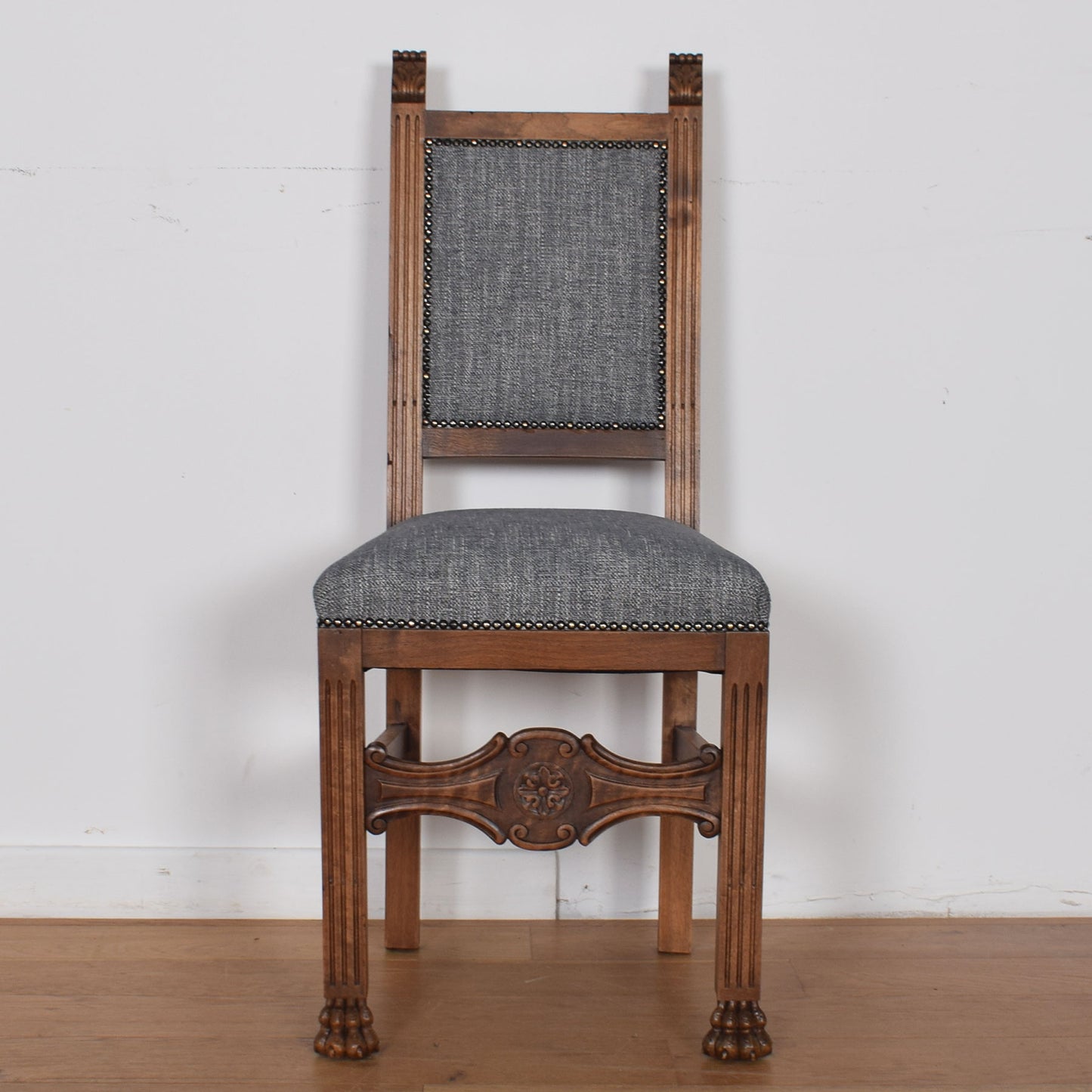 French Louis XV Style Dining Table with Six Chairs