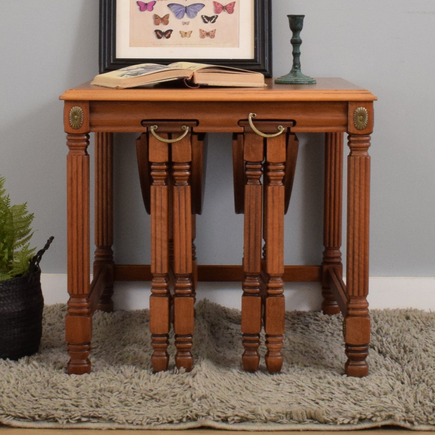 Restored Folding Nest of Tables