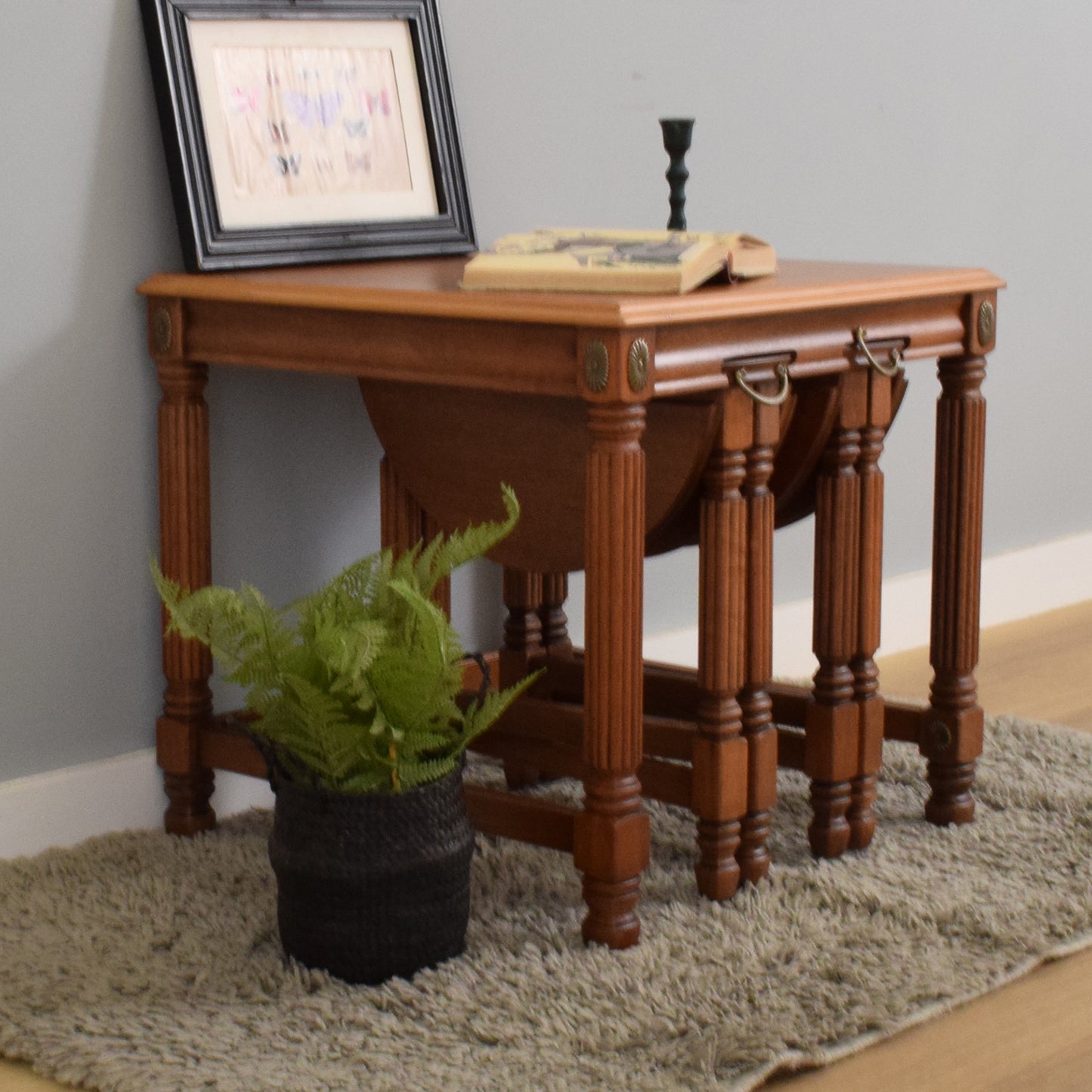 Restored Folding Nest of Tables