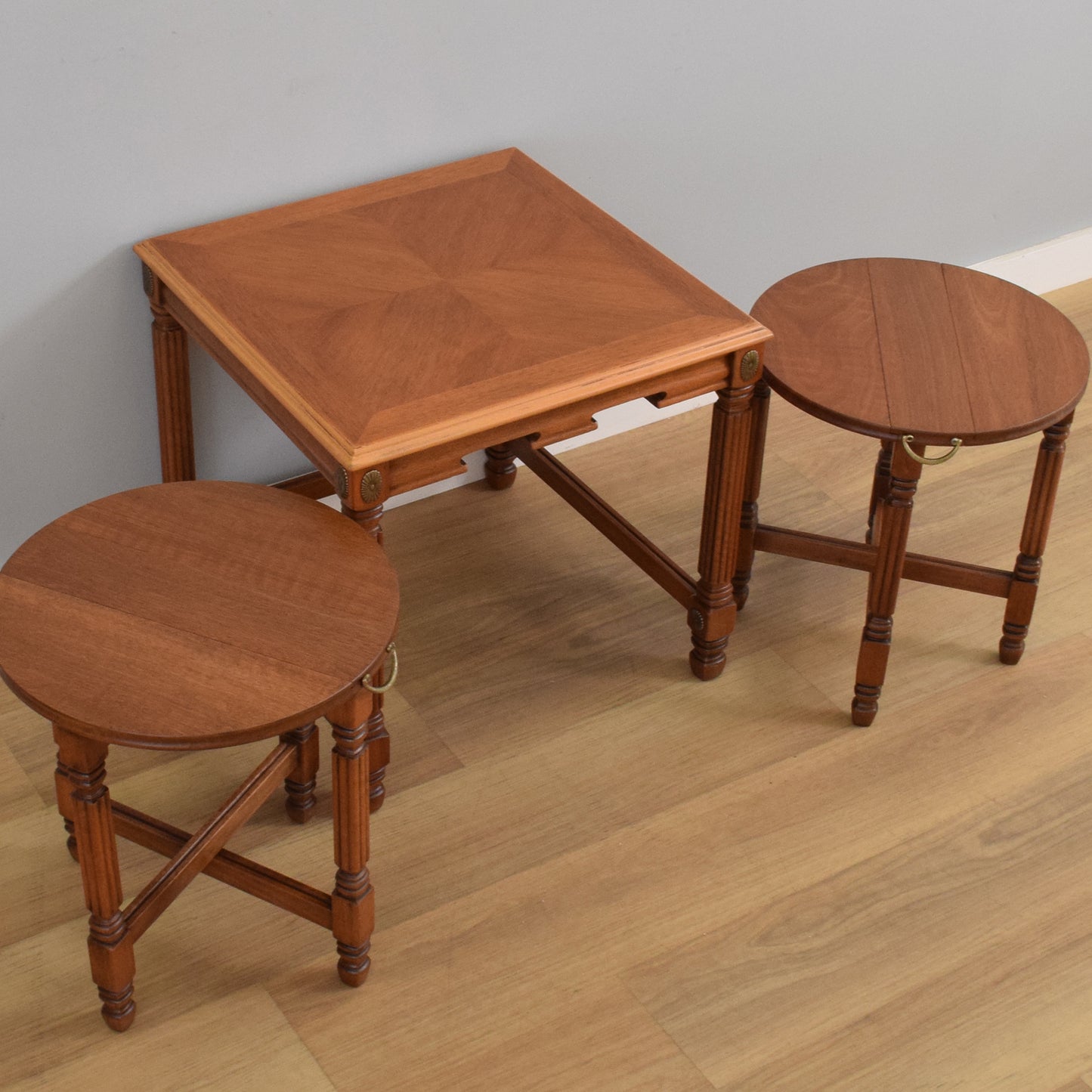 Restored Folding Nest of Tables