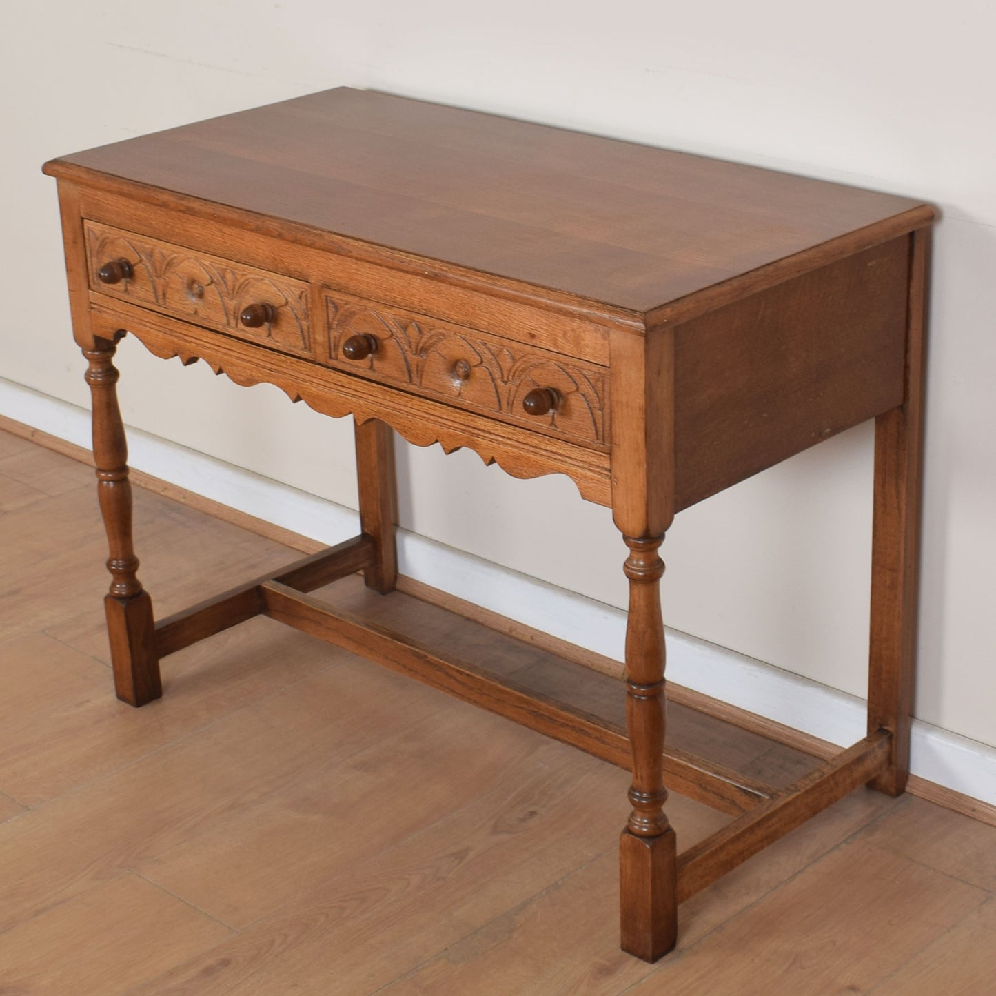 Vintage Oak Console Table