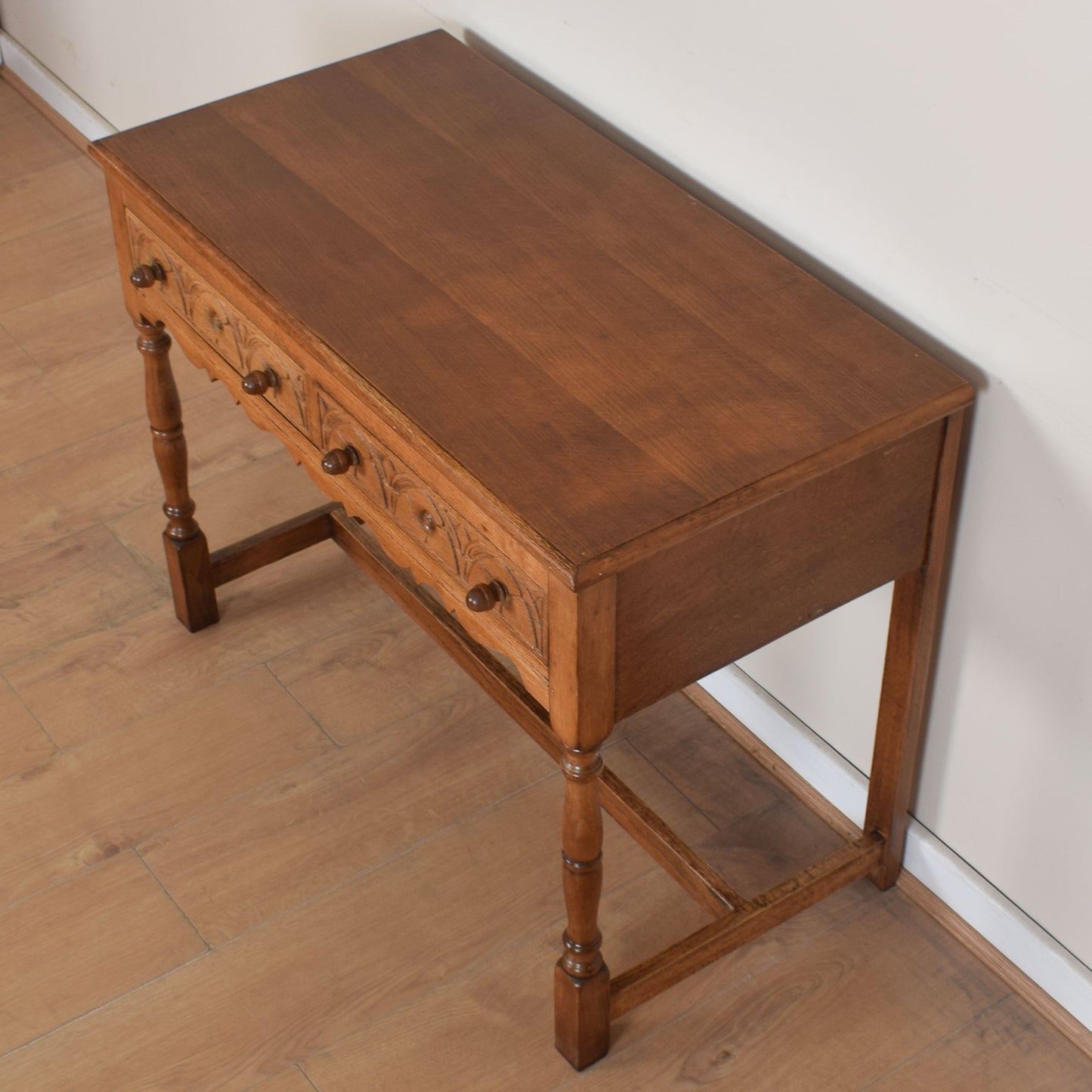 Vintage Oak Console Table