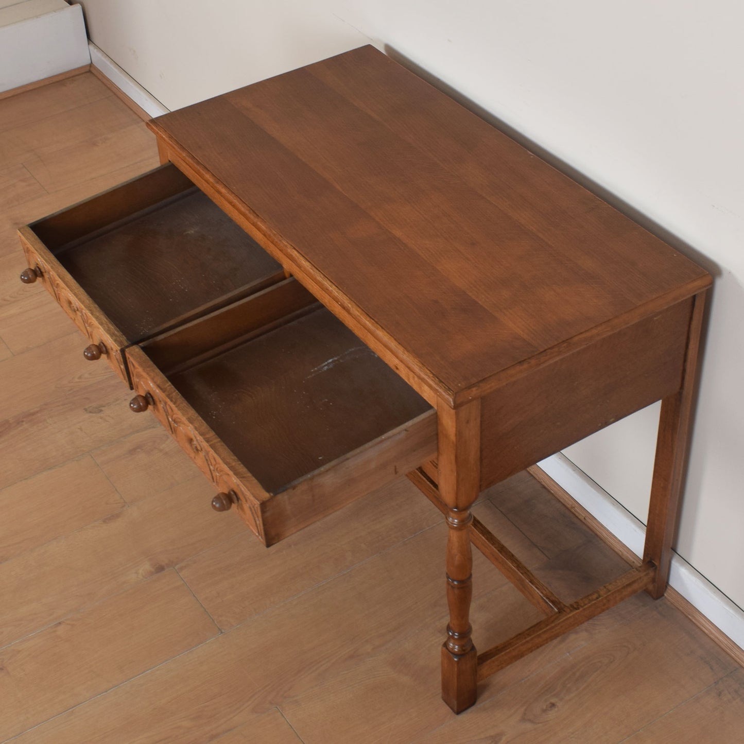 Vintage Oak Console Table