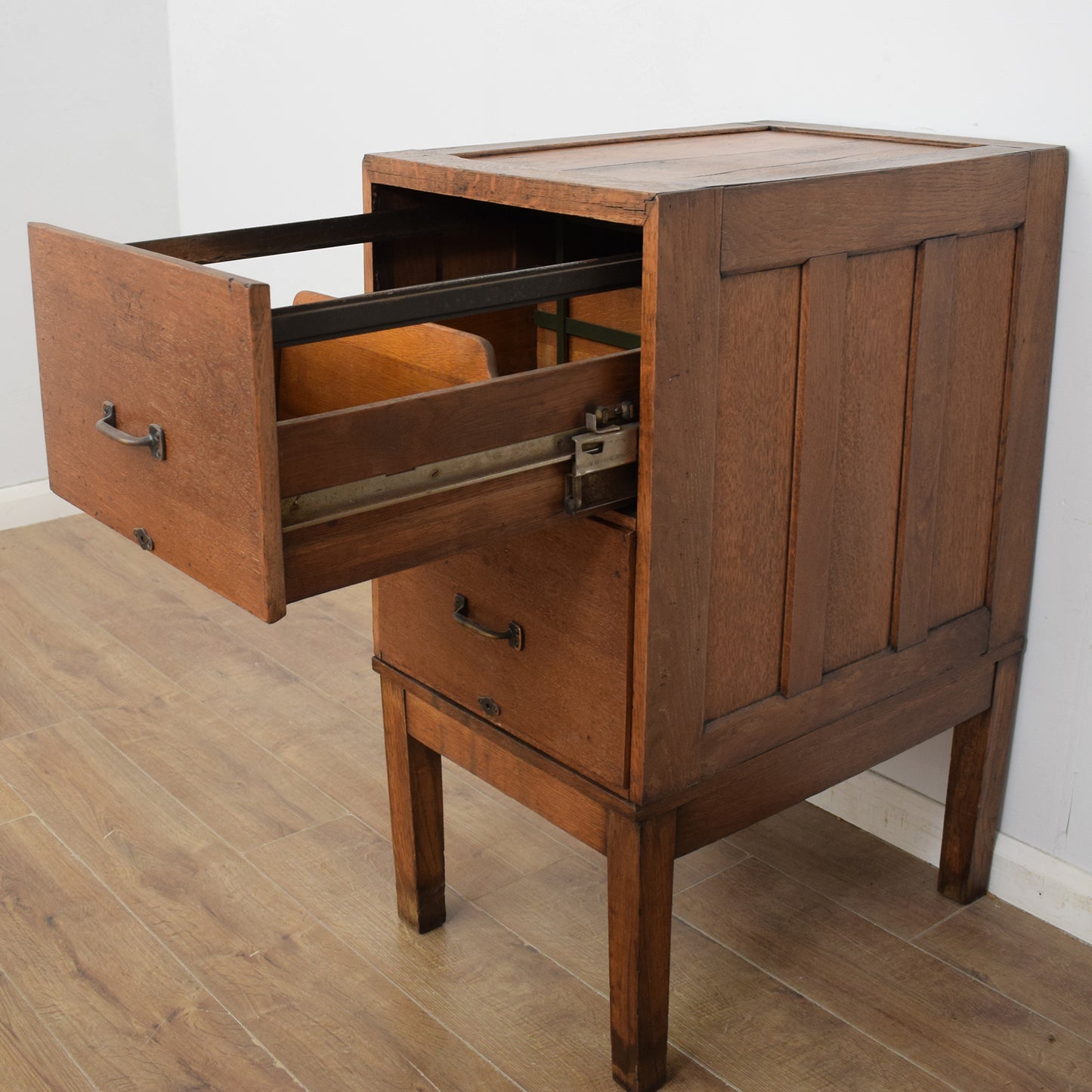 Vintage Oak Filing Cabinet