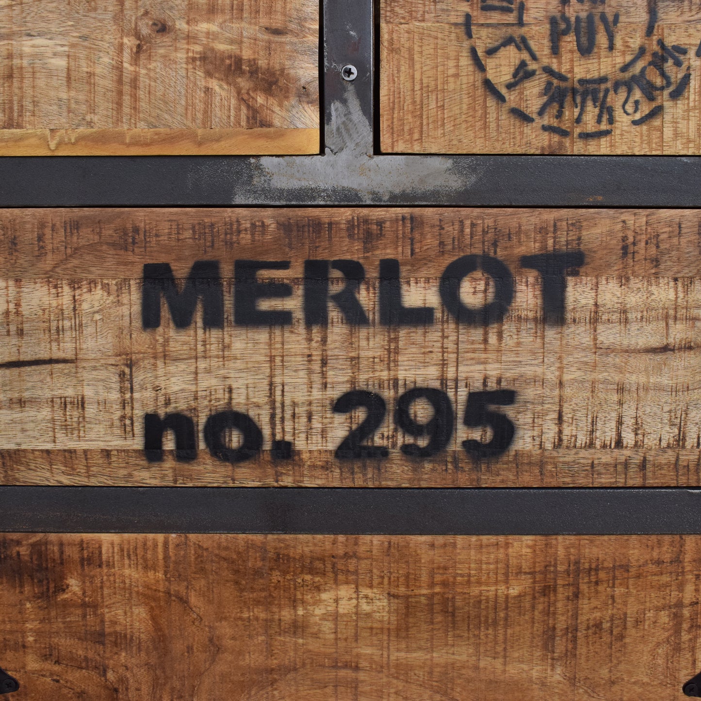 Mango and Iron Chest of Drawers