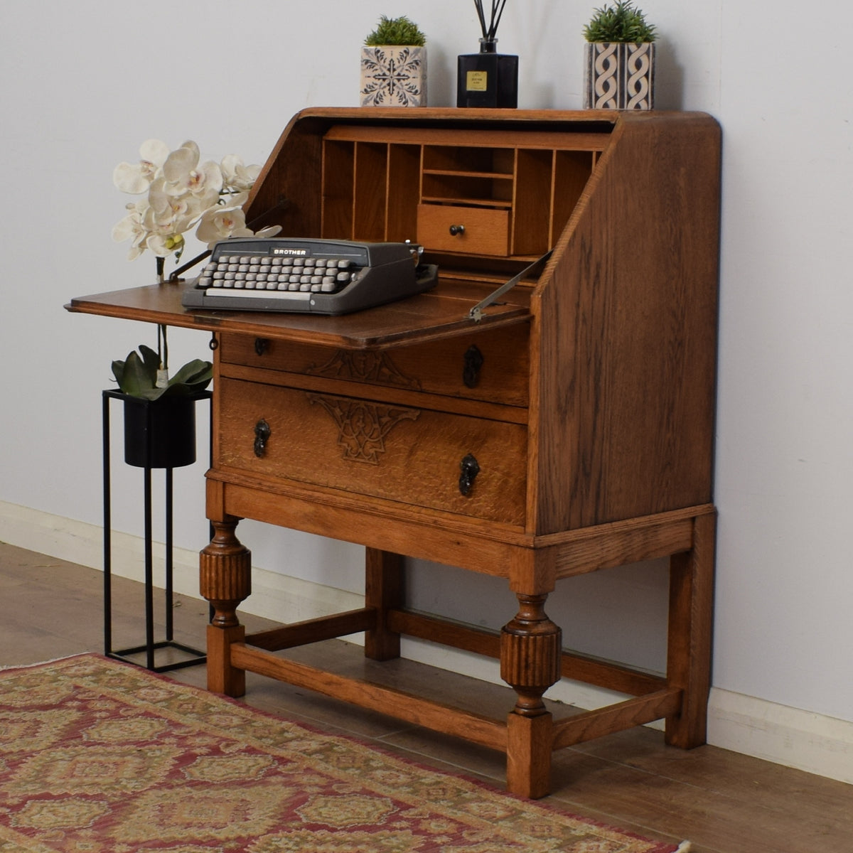 Restored Oak Bureau