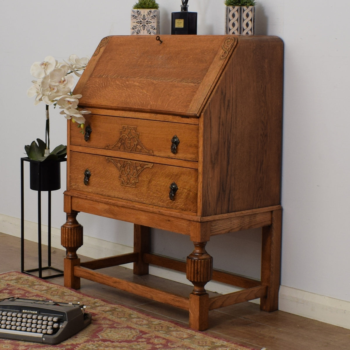 Restored Oak Bureau