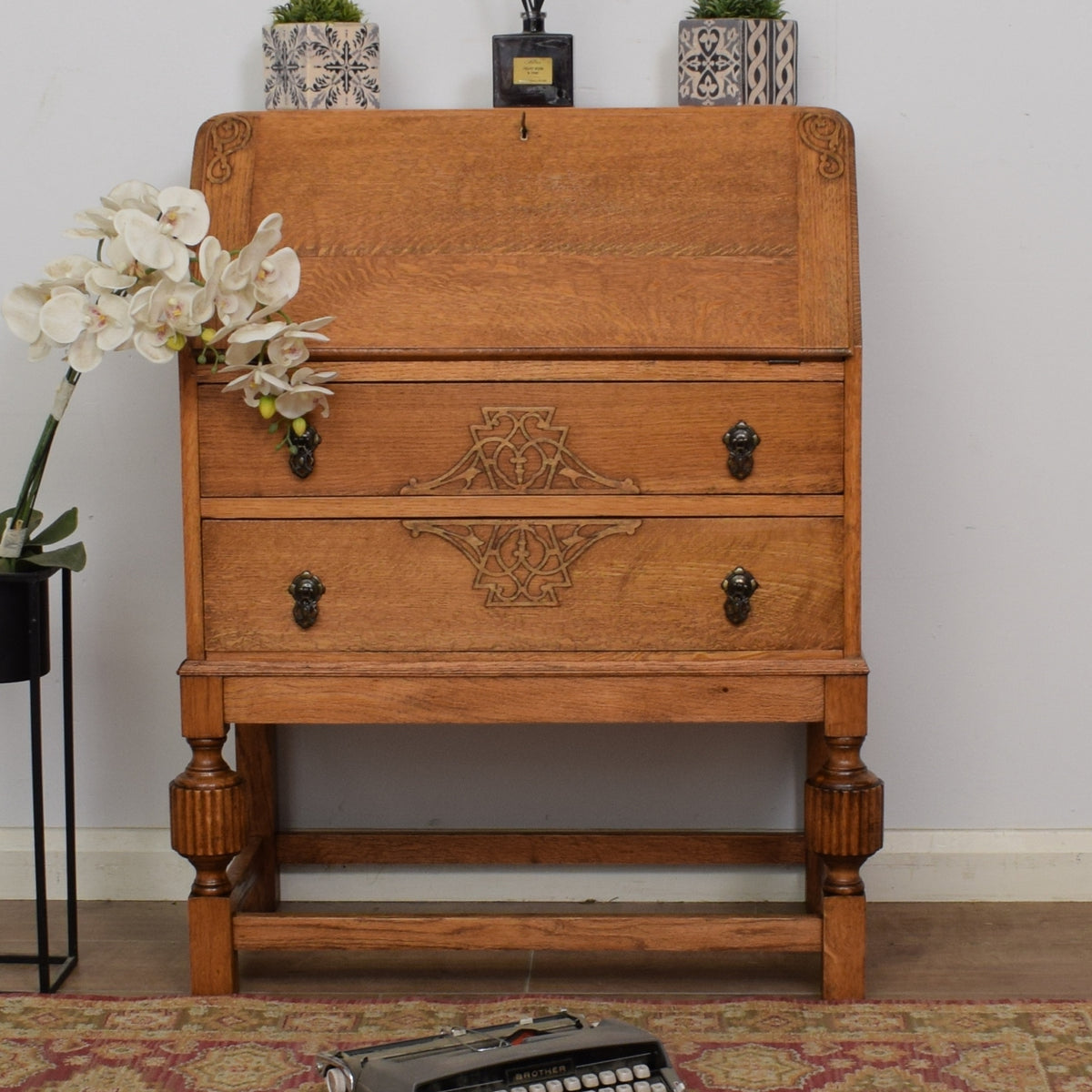 Restored Oak Bureau
