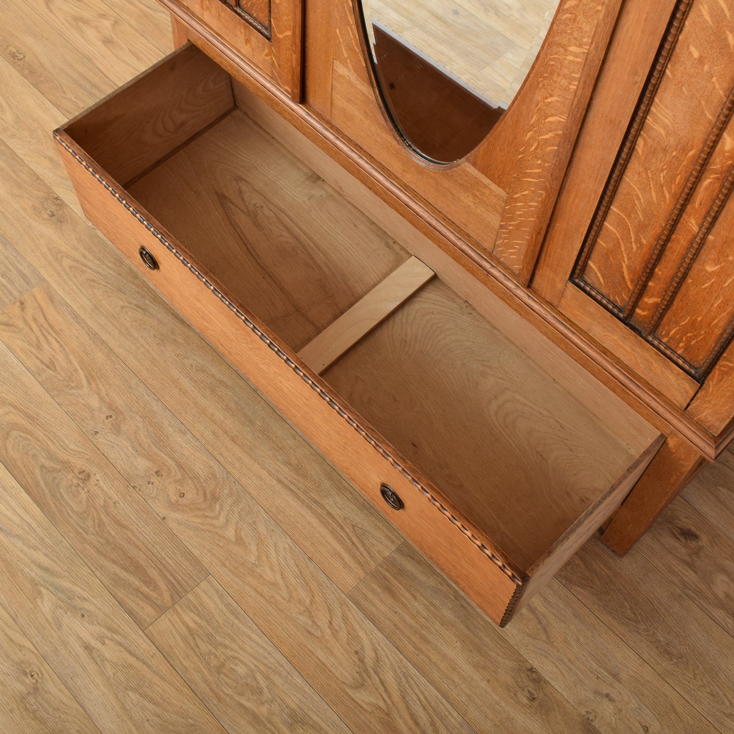 Oak Mirrored Hallrobe